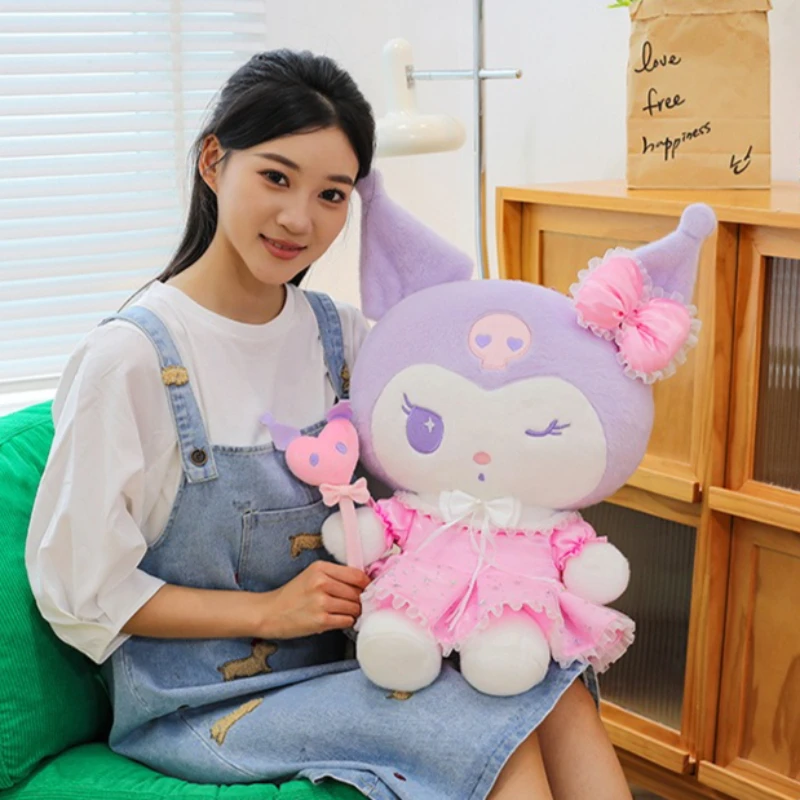 

Плюшевые игрушки Лолита Куроми 25/35/45 см, огромные плюшевые куклы Sanrio, мультяшные аниме-фигурки, мягкие игрушки-подушки, подарки для детей