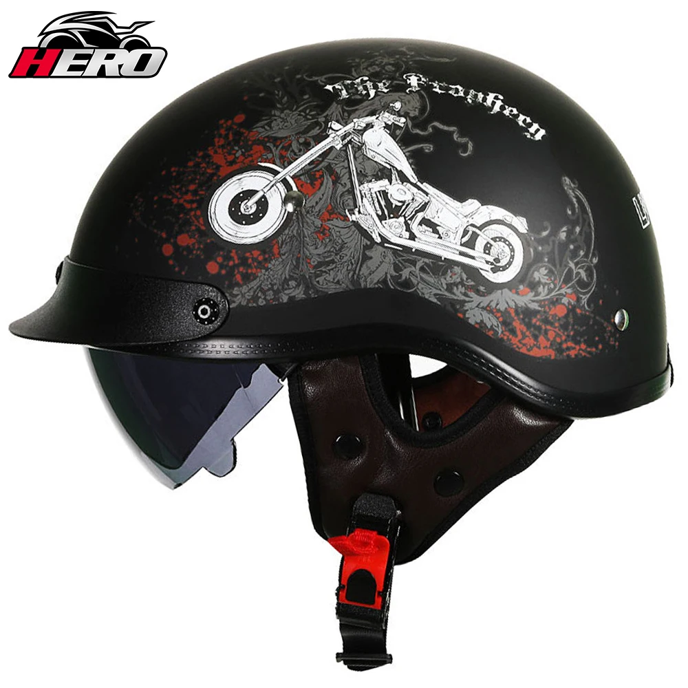 

Retro Motorcycle Motorbike Convertible Helmet Motorcycle Helmet Motorcycle Riding DOT Approved Helmet Baseballcap Higher Quality