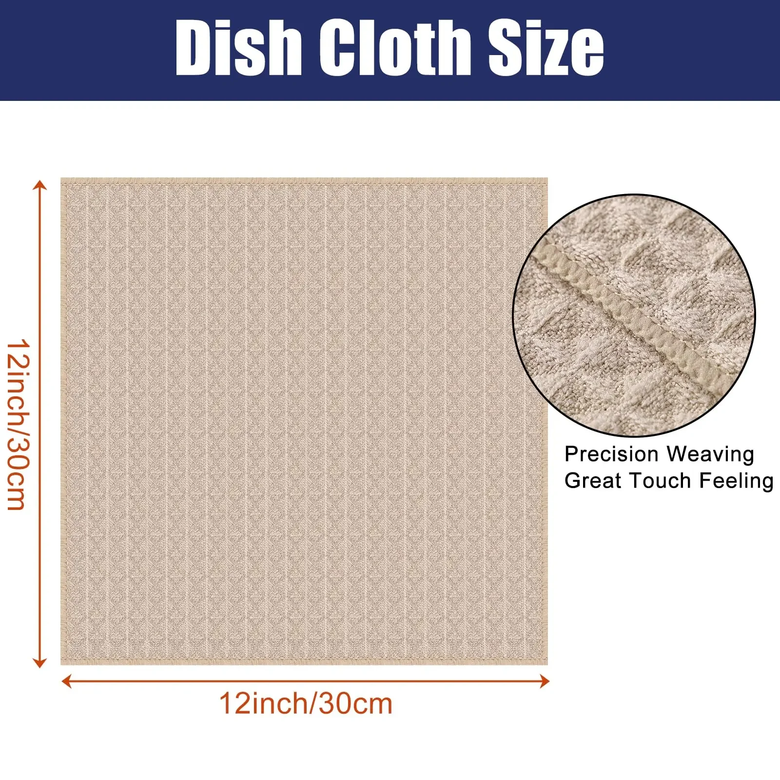 1/5/10Pcs Kitchen Towel Premium Microfiber Waffle Weave Kitchen Cleaning Rag Ultra Absorbent Dish Towel Reusable Dish Cloth