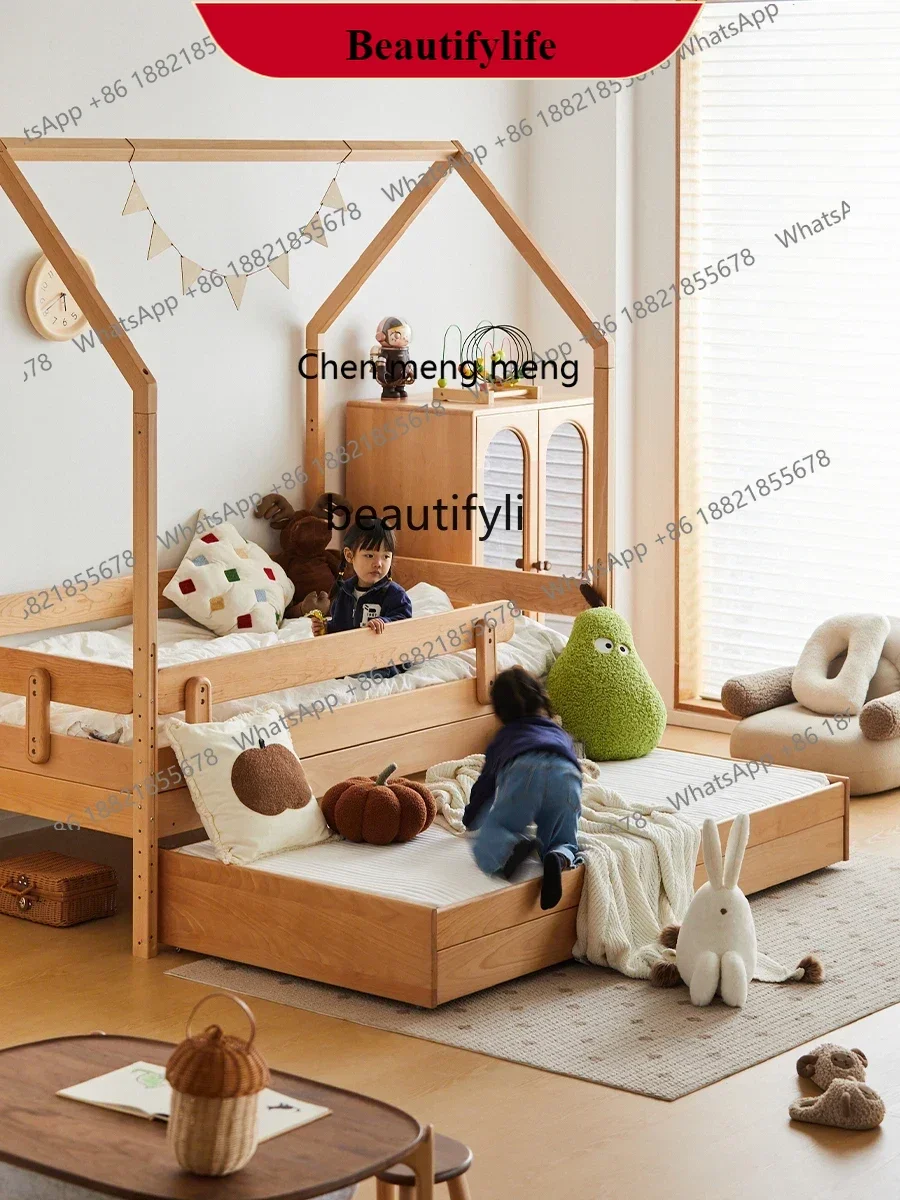G153  Japanese-Style All-Solid Wood Drawer, Bunk Bed Drawers, Broaching Machine Small Apartment