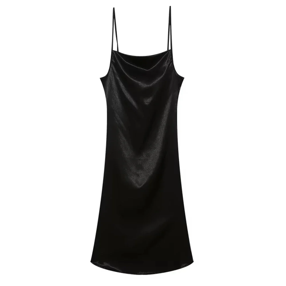 CPSYMYM ドレス春夏セクシーなシンプルなソリッドカラーノースリーブスクエアネックミニパーティーキャミドレス女性のための