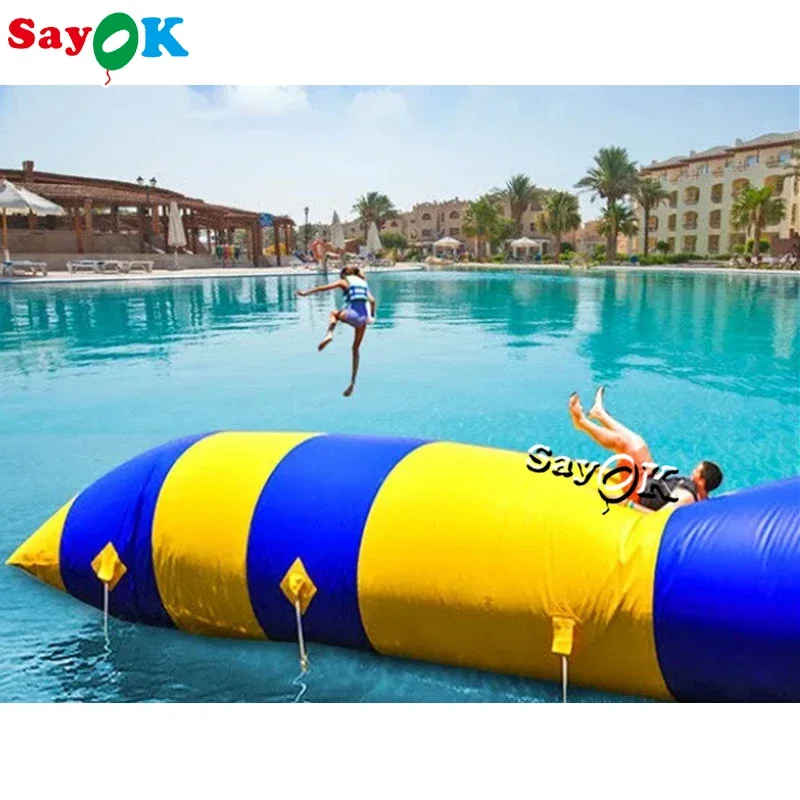 

Outdoor Inflatable Water Pillow Inflatable Water Jumping Bag Inflatable Water Catapult Blob Rental