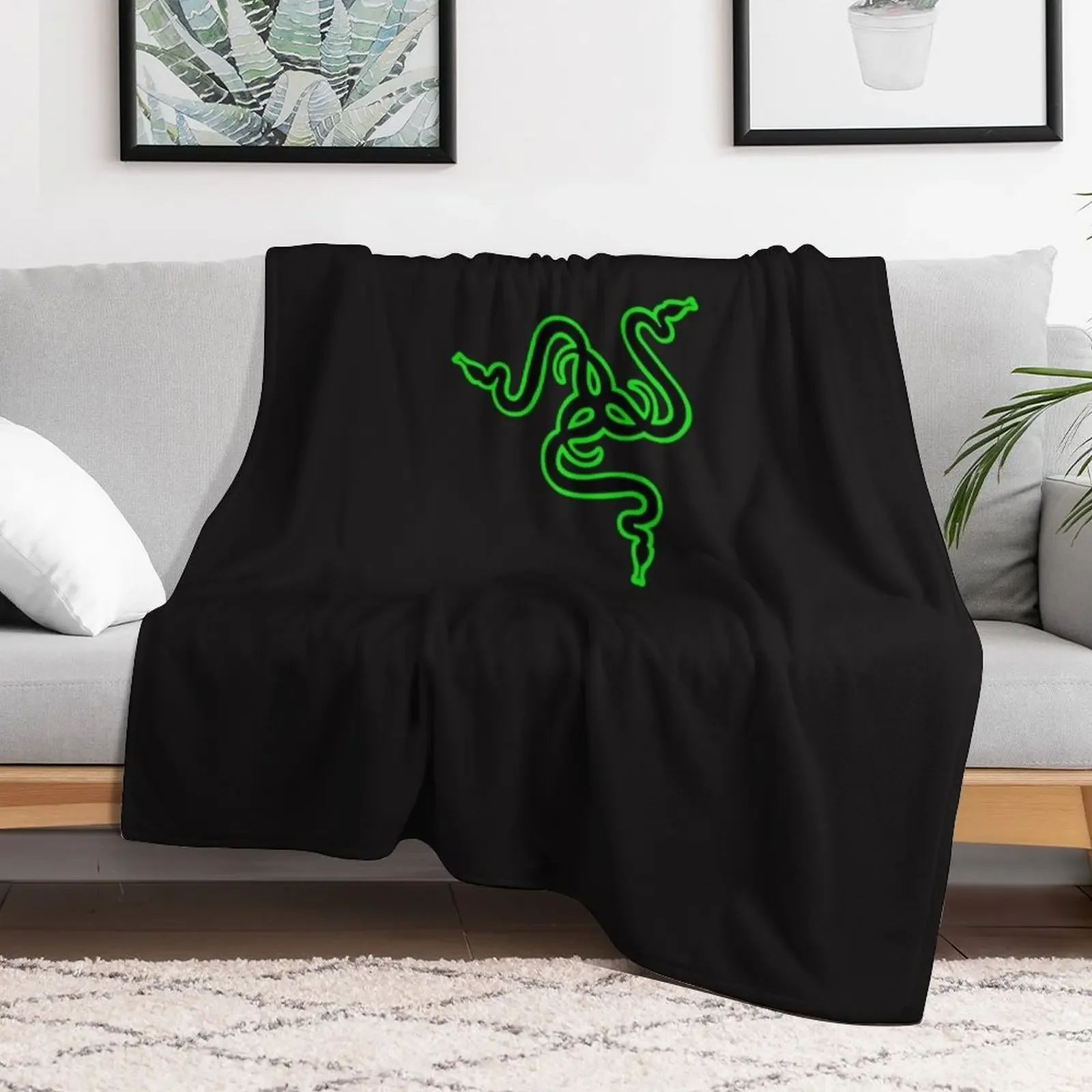 BEST SELLER - Razer Merchandise Essential T-Shirt Throw Blanket Sofa christmas decoration blankets ands Blankets