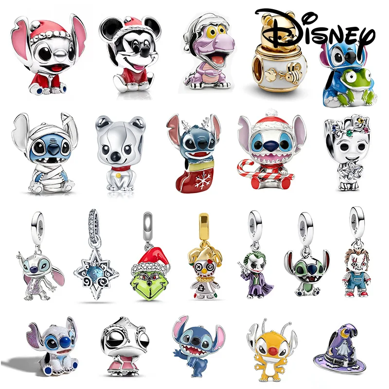 

925 Silver Disney's New Stitch And Minnie Mouse Pendant, Suitable For Matching Ladies' Diy Bracelets, Is A Great Gift Item