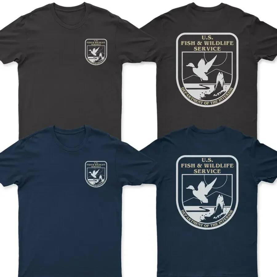 US Fish and Wildlife Service T-Shirt. Summer Cotton O-Neck Short Sleeve Mens T Shirt New S-3XL