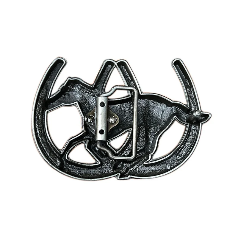 إكسسوار حزام حدوة الحصان البري بإبزيم على الطراز الغربي للرجال والنساء #2