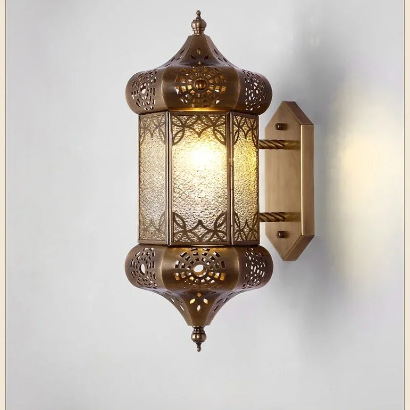 

LED wall lamp retro villa garden garden European outdoor waterproof exterior wall aisle