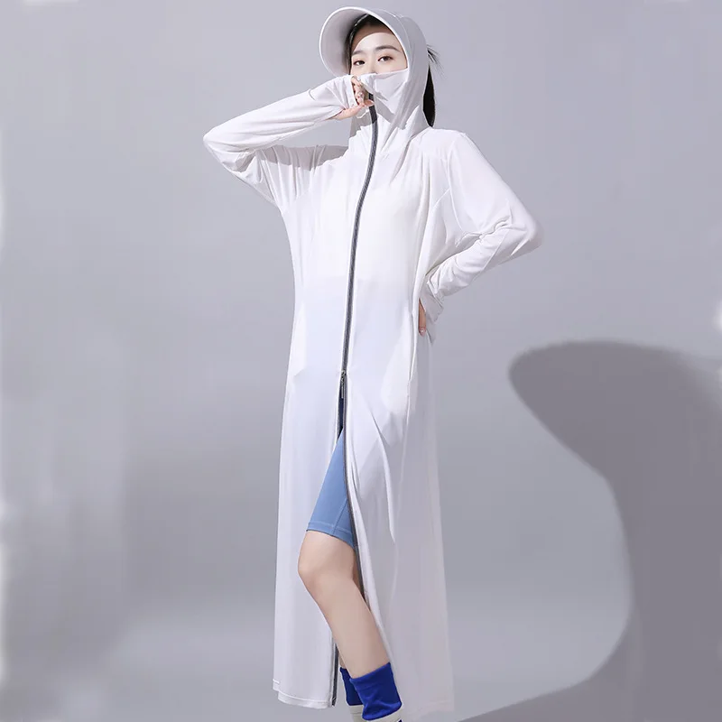 Sun Protection Clothing Women Can Wear Full-body Anti-ultraviolet Breathable Ice Silk Sun Protection Clothing UPF50+ in Summer