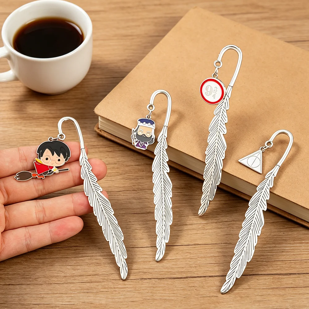 Harry Potter Feather Metal Bookmark Wizard Magic Page Marker  Unique Wizard Magic Gift for Book Lovers & Potter Fans view 2
