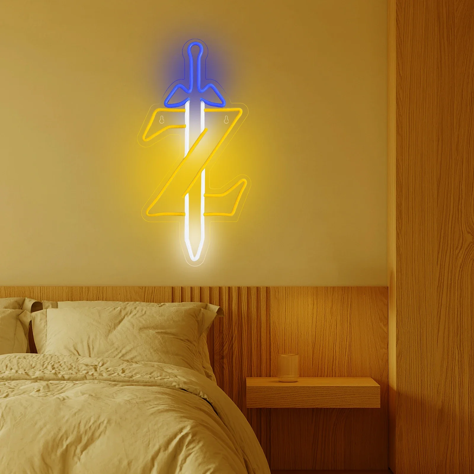 Sword Z LED Neon Sign Zelda Gamer Neon sign for Gaming Room  bedroom Teen Room Party Wall Decor Gift for Game Lovers USB Powered view 2