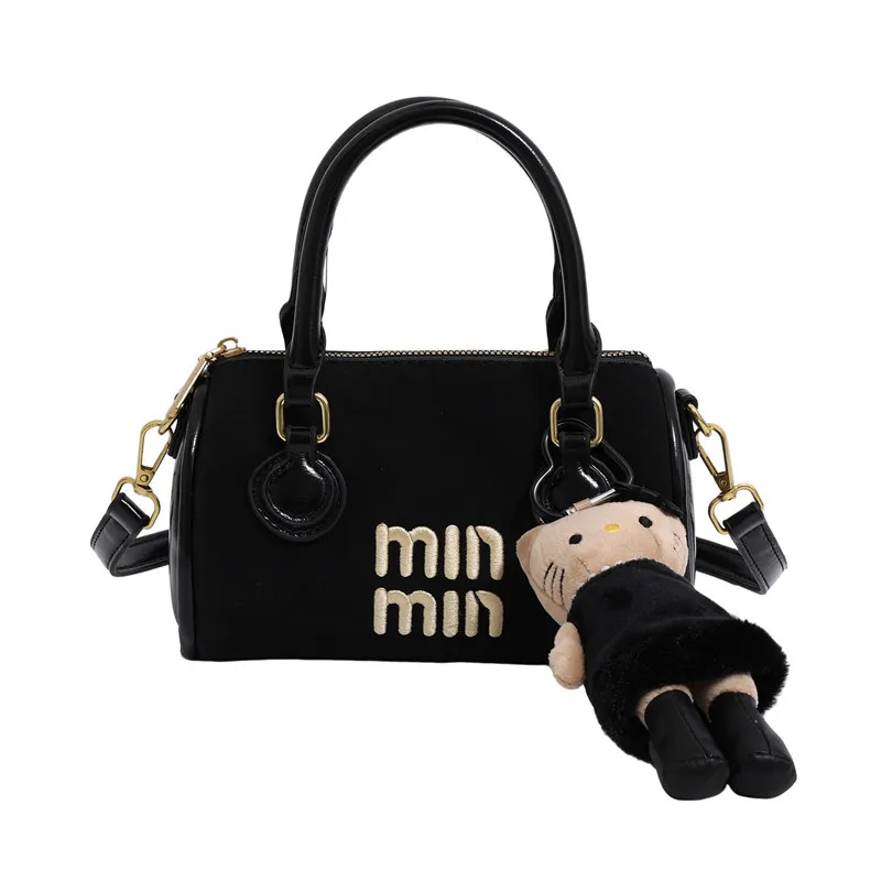 

Cross-Border Autumn Matte Leather Women's Handbag 2025 New Fashion Retro Pillow Bag Versatile Shoulder Crossbody Bag