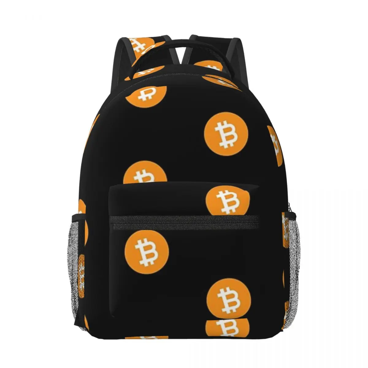 Bitcoin Cryptocurrency Woman Backpacks Boy Girl Bookbag Waterproof Children School Bags Portability Travel Rucksack Shoulder Bag