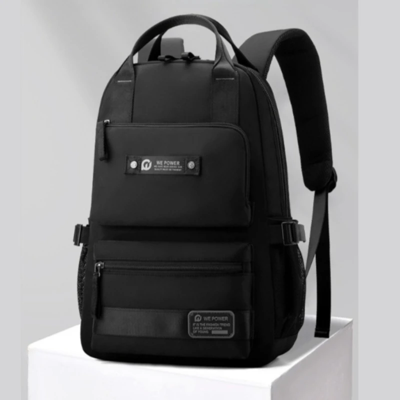 

Trendy Versatile New Backpack Waterproof Wear-resistant Nylon Bag with Multi-pocket & Large Capacity for Daily Commute