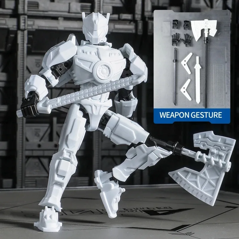 New model mecha 360 mobile joint robot DIY installation robot model long-life ABS material,independent skeleton children's toys.