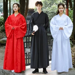 Unisex Hanfu takım elbise iç giyim kadın erkek elbise içinde etek uzun yetişkin çocuk siyah kırmızı beyaz yaz iç çamaşırı giysi Tops