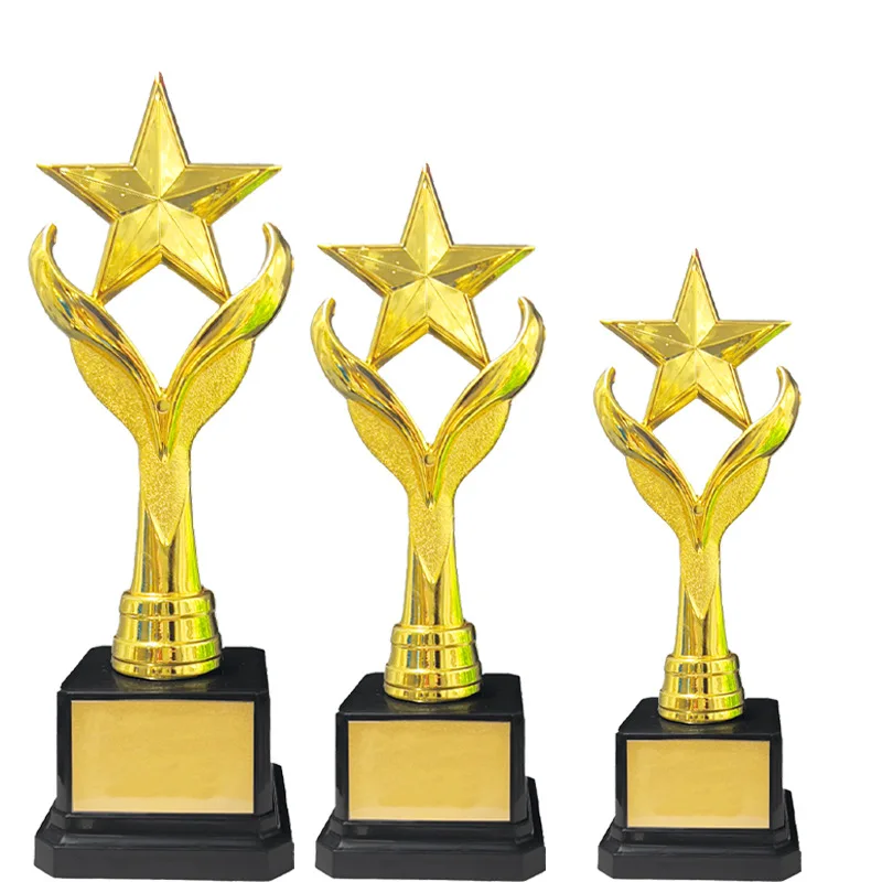

Five-pointed star small trophy children's plastic award for labor, dance, singing, rope skipping performance, commemorative awar