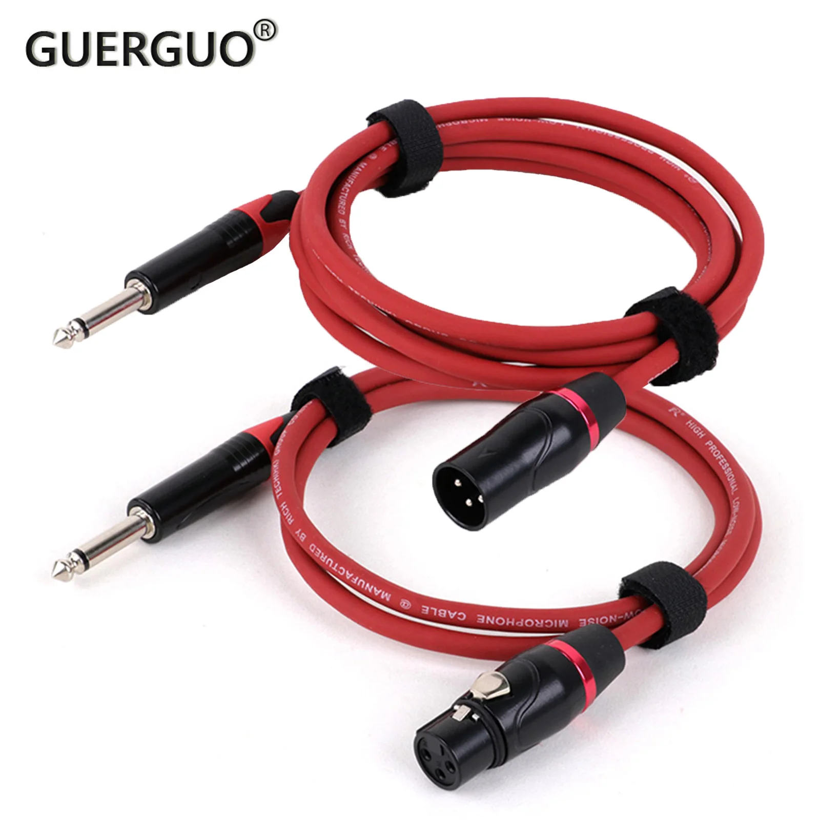 

3Pin XLR Female/Male to 6.35mm Mono TS Jack Audio Cable Microphone Balanced Analog Mic Cord for Speaker Amplifier Mixer 0.3M-25M