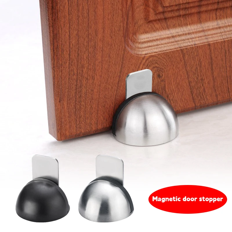 

Stainless steel magnetic door suction, no impact door, rubber semi-circular anti-collision, non-magnetic door stopper