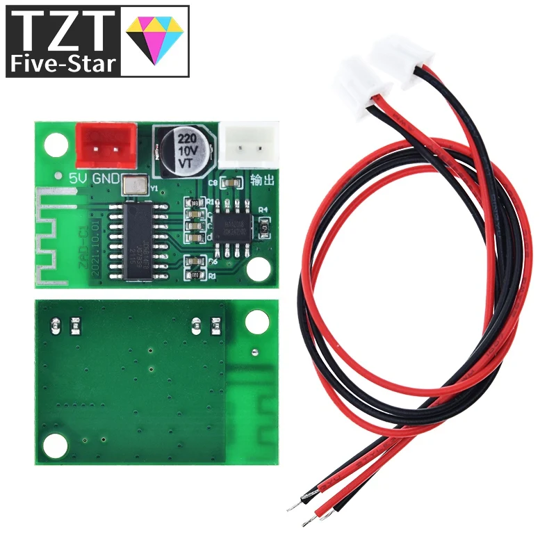 TZT 5V Bluetooth Amplifier Module 5W Mono Class D Wireless Lossless Music Player Digital Power Amplifier Finished Board