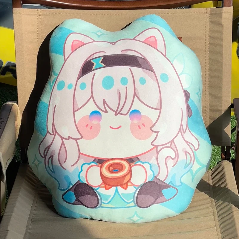 Anime Honkai: Star Rail Firefly Xmas Gift Ornament Cosplay Two-sided Plush Cushion Pillow Decorate Game Presell