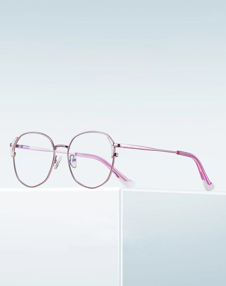 Neue Gläser Frauen Mode Weibliche Brillen mit Rezept Legierung Flexible Metall Stilvolle Optische Verordnung Brillen Frau Specs – Detail 1