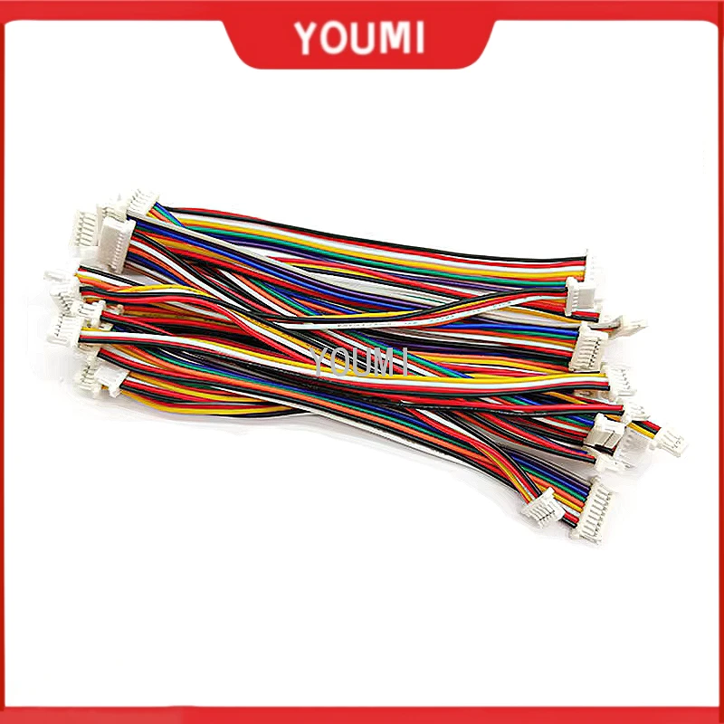 

5 шт. 100 мм SH 1,0 проводной кабельный разъем DIY SH1.0 JST 2/3/4/5/6/7/8/9/10-контактный разъем электронной линии с двойным подключением клеммная вилка 28AWG