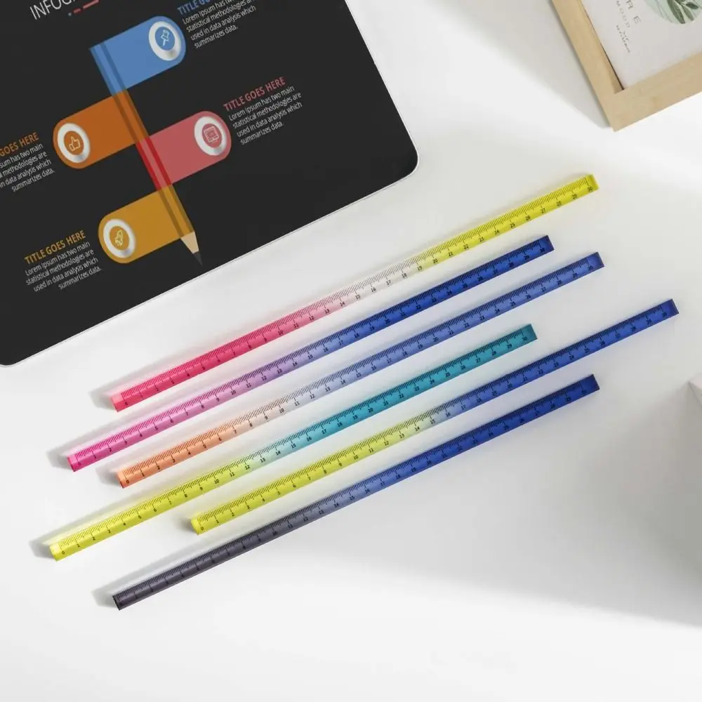 15cm 20cm 30cm Gradient Straight Rulers Transparent Dividing Math Drawing Ruler Acrylic Multifunction DIY Drawing Tools Student