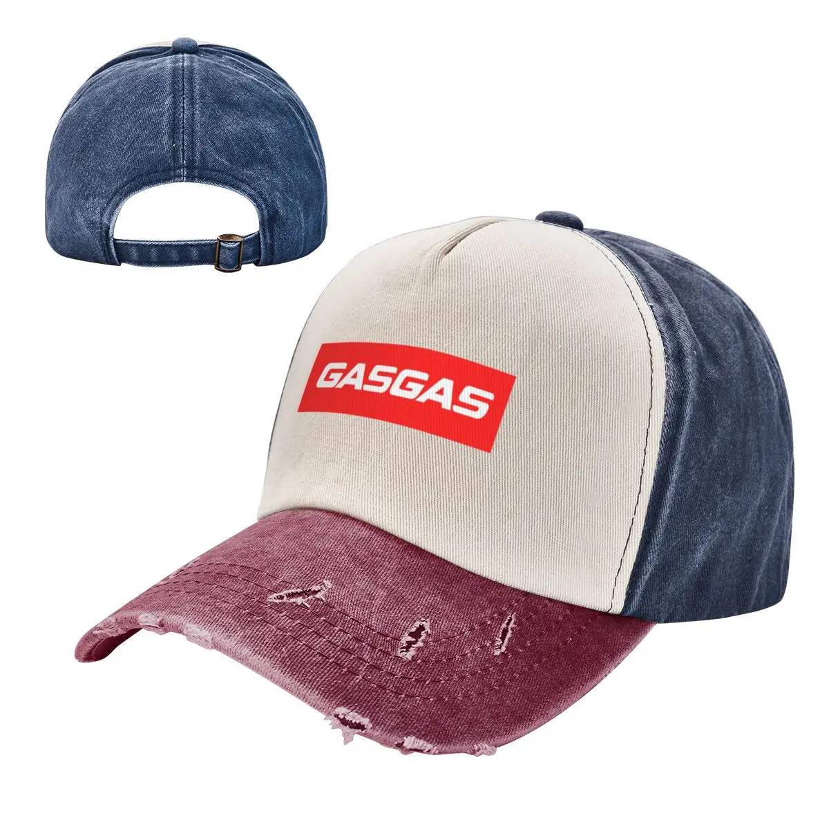 Vintage GasGas Motorcycles Baseball Cap for Men Women Distressed Cotton Sun Cap Racing Outdoor All Seasons Adjustable Hats Cap