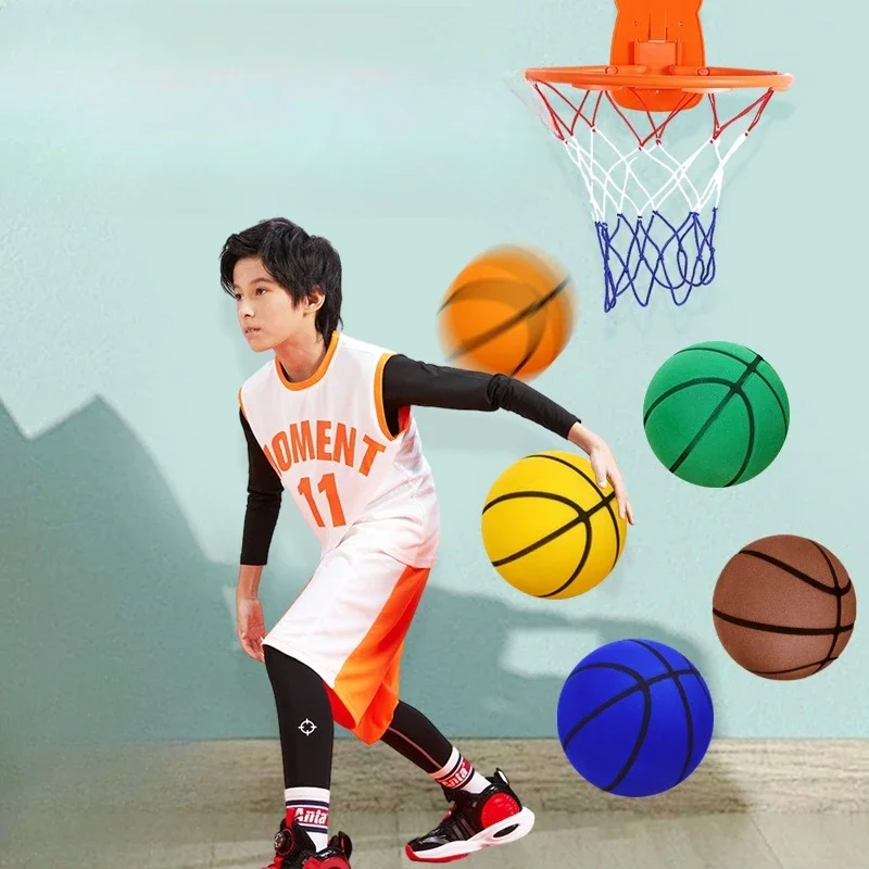 New Product Flocking Can Be Wiped Water Without Falling Debris Silent Basketball  Children's Indoor Toy Training Silent Ball