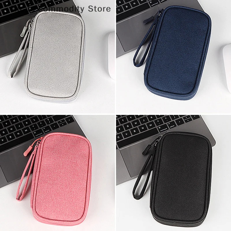 Estojo usb digital eletrônico, cabo portátil, bolsa de armazenamento de viagem, acessórios, bolsa de armazenamento para carregador de cabo, disco rígido de energia