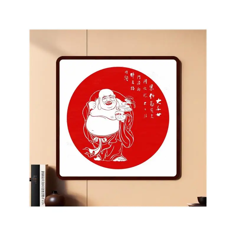 

Традиционная китайская энергетическая живопись 24x24 дюйма (61x61 см) — яркий настенный декор для современных помещений