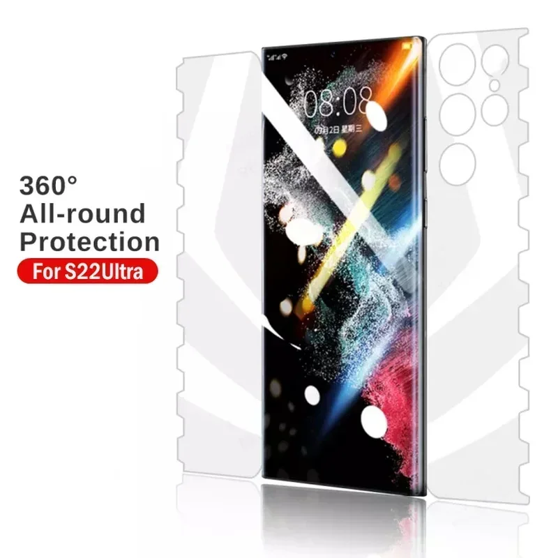 Folia hydrożelowa do Samsung S24 S23 Plus S22 Ultra Full Cover Screen Protector Front Back Side Butterfly Film do S24u S22+ S23U