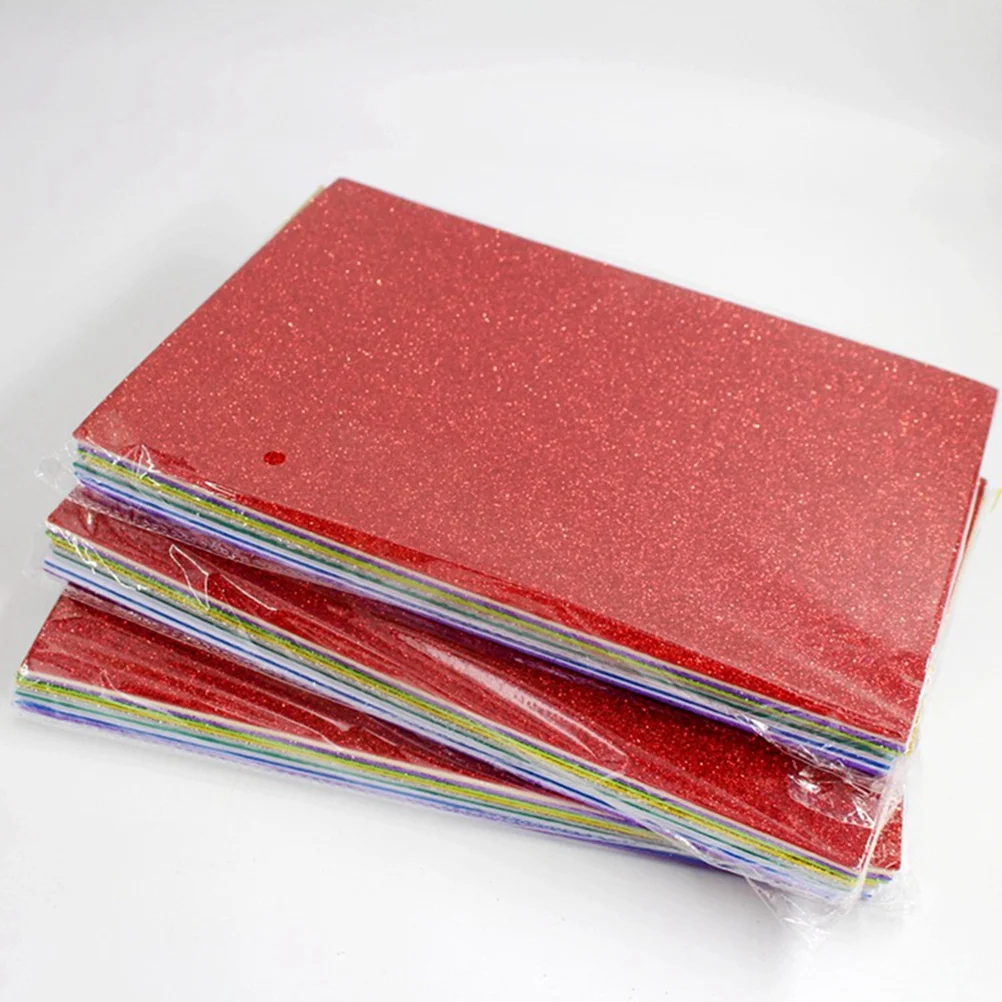 

10pcs Glitter Foam Sheets Self-Adhesive Craft Diy Sheets For Acid-Free Flexible Eva Paper Decor Handicraft