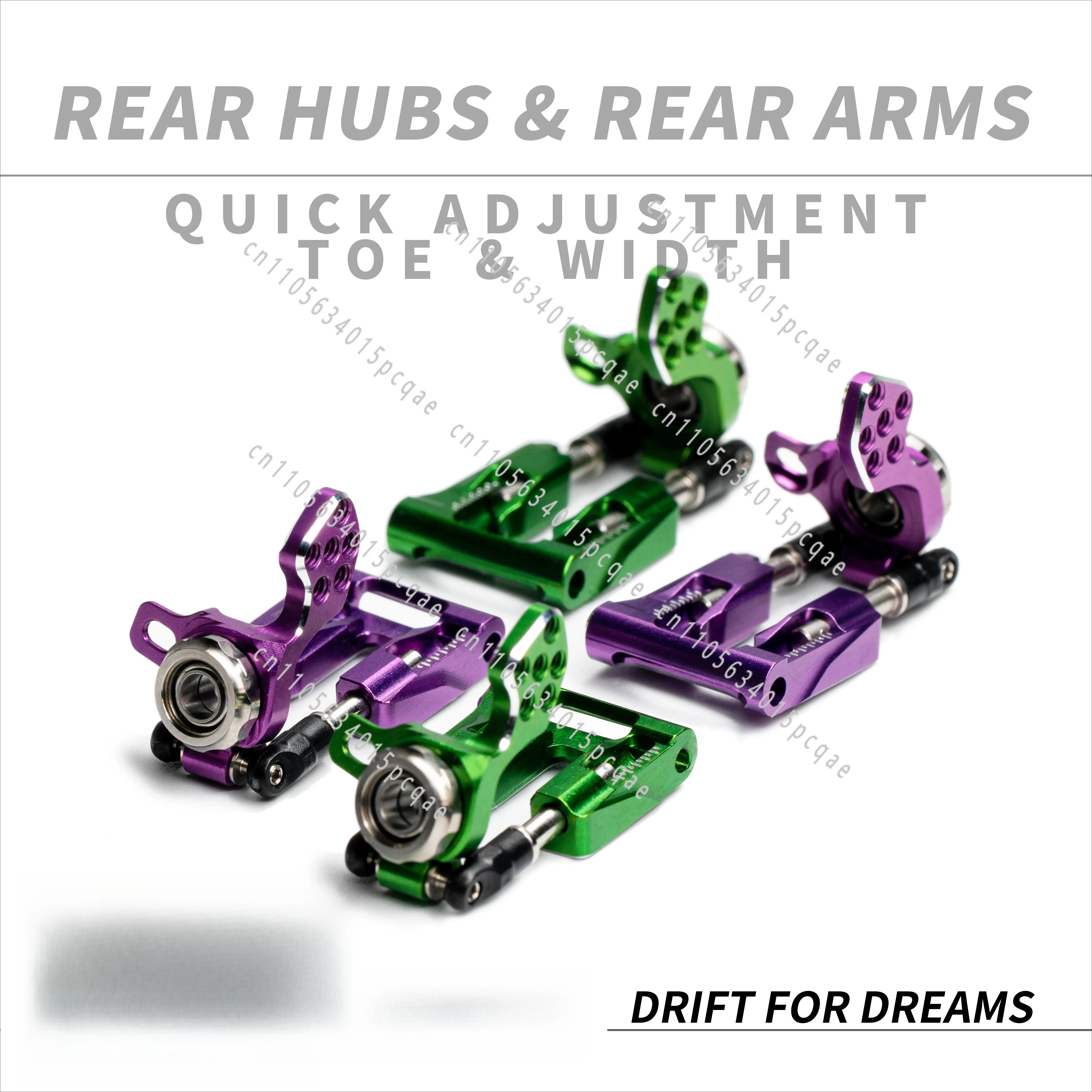 AE24X-op Upgrade, Metal Rear Swing Arm + Metal Rear Wheel Cup, Drift Mosquito Car 1/24RC