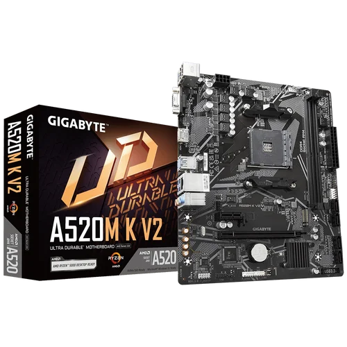 Imagen 2 del producto Placa base GIGABYTE A520M A520M K V2 placa base AM4 DDR4 Micro-ATX M.2 NVMe compatible con Ryzen 5 5600G Ryzen 5 5700G 3800 cpu nuevo