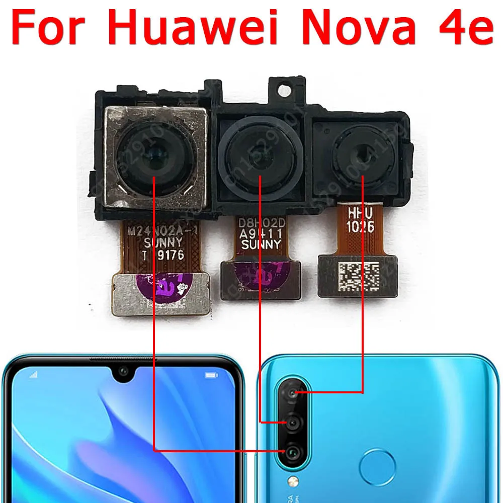 Back Camera For Huawei Nova 5T 5 Pro 2 2i 2S 3 3i 3E 4 4E Rear Camera Module Backside Replacement Repair Spare Parts