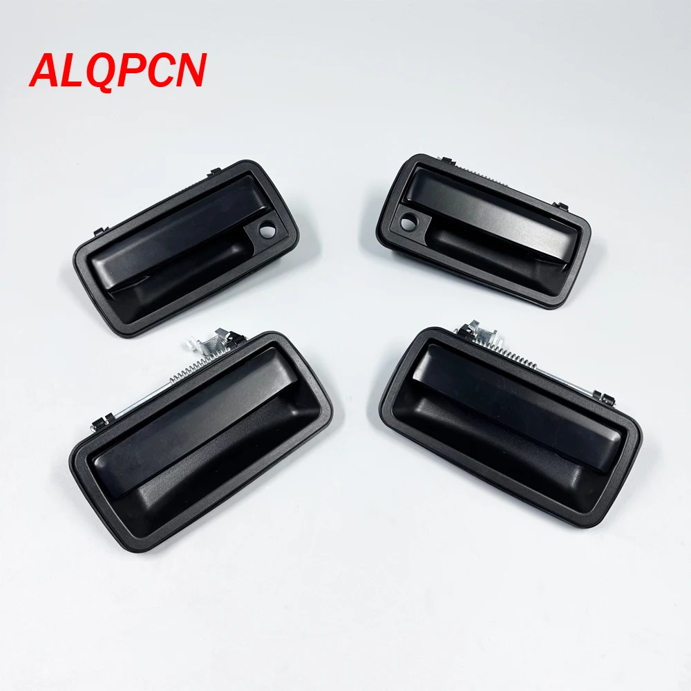 for Black Outside Exterior Door Handle Pair Set S-10 Chevy Pickup Truck