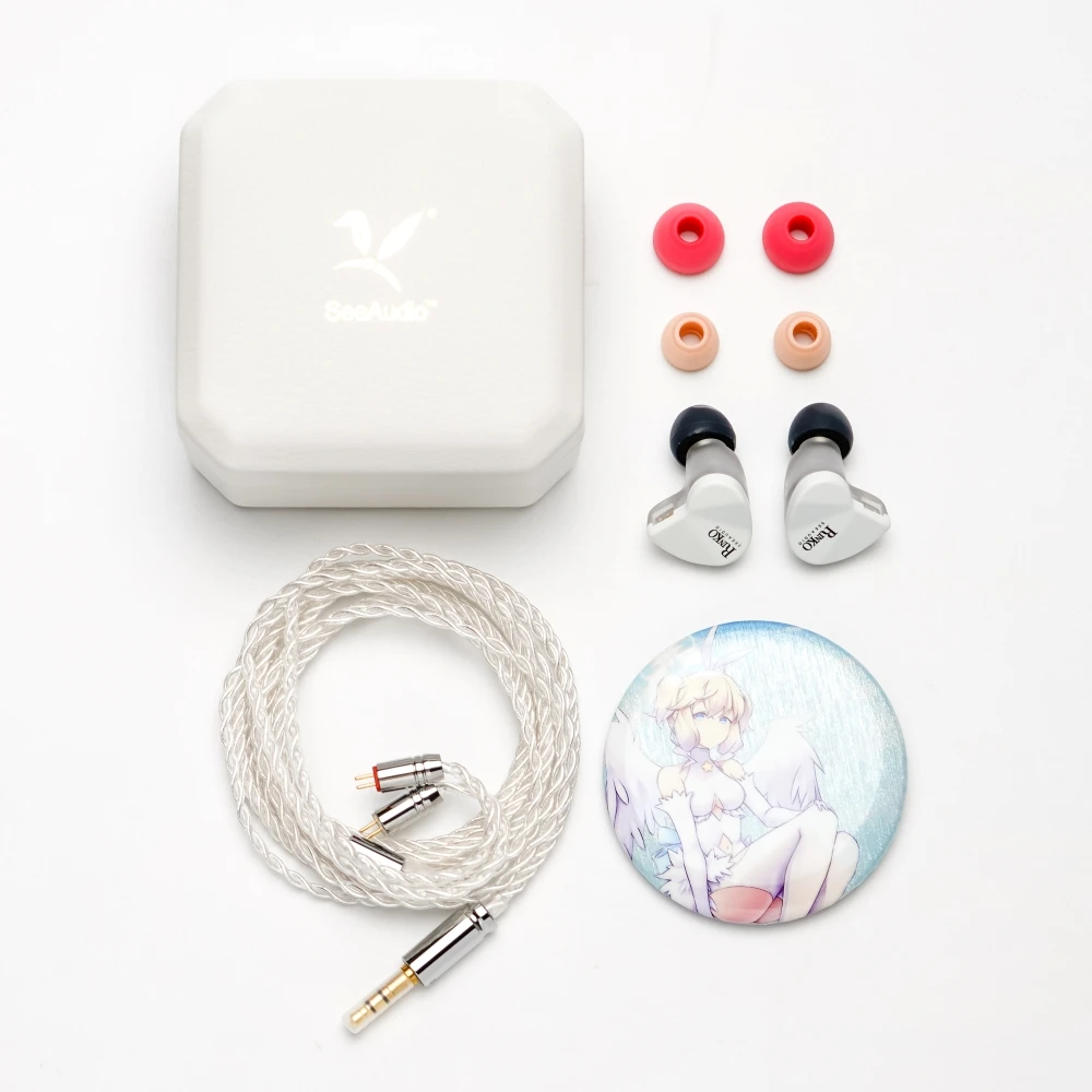 SeeAudio X Z Review Rinko IEMs 1DD + 1Planar Fones de ouvido híbridos intra-auriculares de driver duplo, banhado a prata, cabo de cobre sem oxigênio