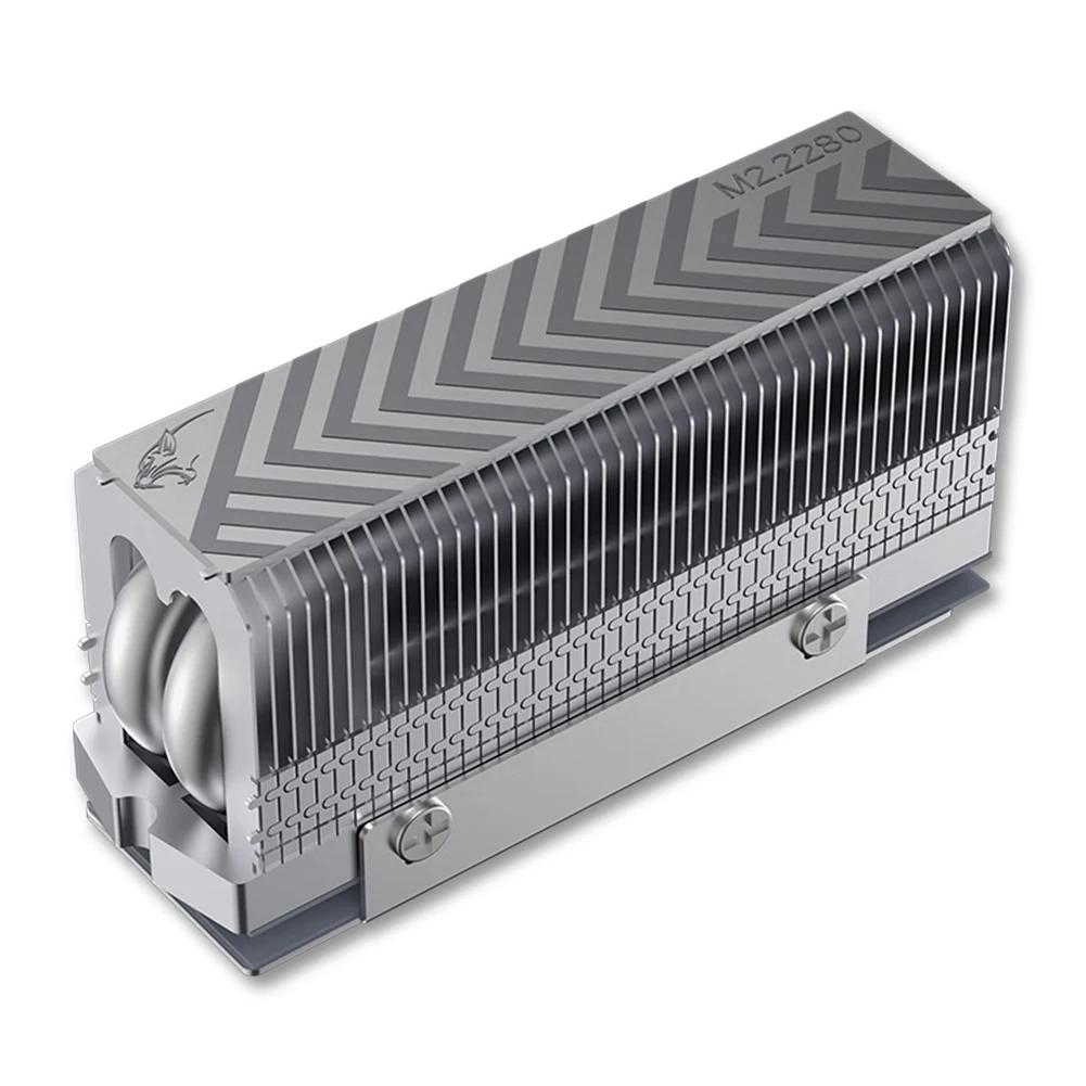 

M.2 2280 SSD Heatsink Solid State Drive Radiator Reflow Welding M.2 SSD Cooler Gasket with Thermal Silicone Pad