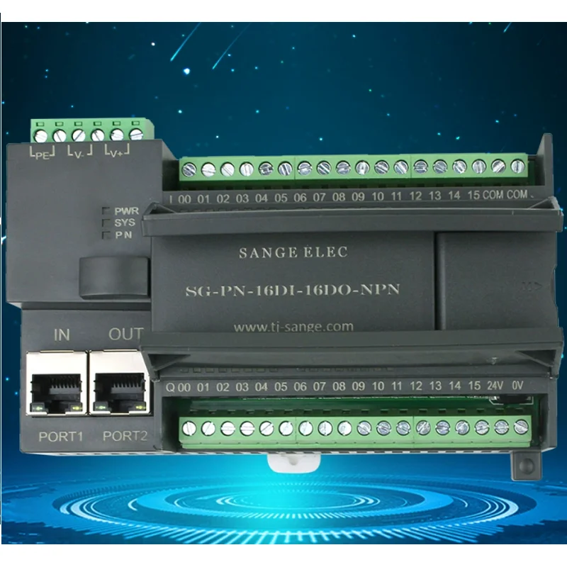 Profinet integrated remote IO module 16 channels/32 channels digital relay outputs