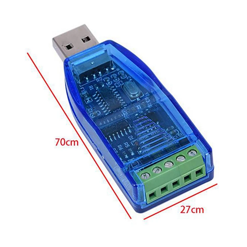4Pcs USB To RS485 Converter Isolate Module Upgrade Industrial TVS ESD Protection CH340E Standard RS-485 Connector Board