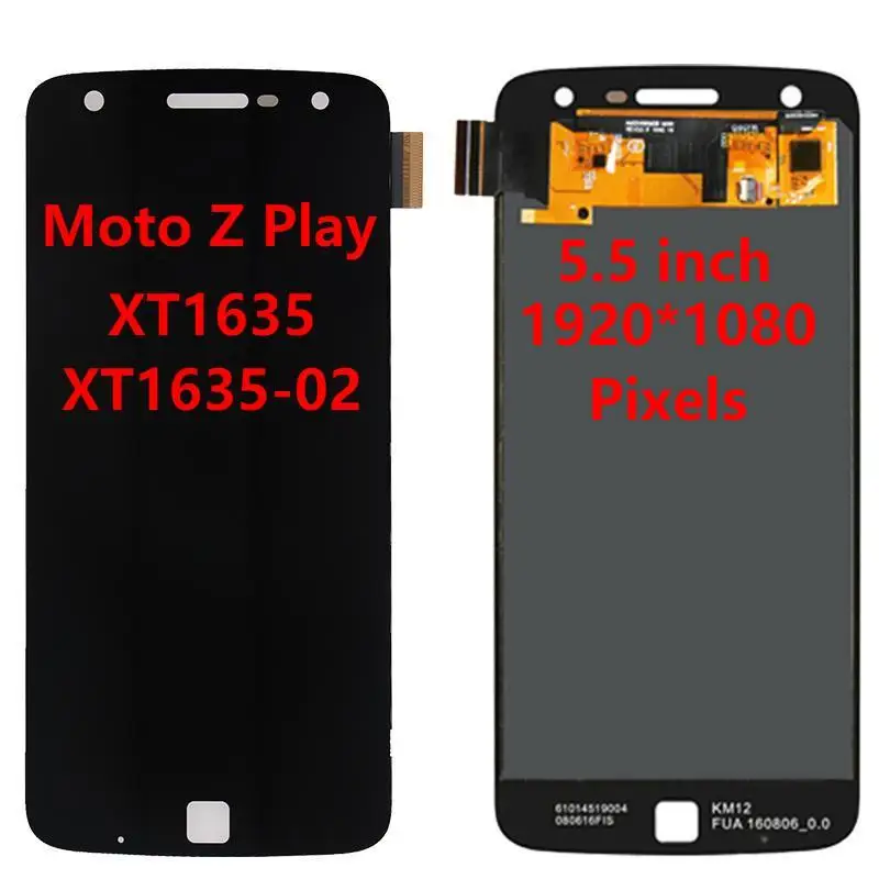 Imagem -02 - Amoled Lcd Touch Screen Digitalizador Montagem para Motorola Moto z z2 z3 z4 Play Xt1635 Xt1650 Xt1710 Xt1929 Xt1980