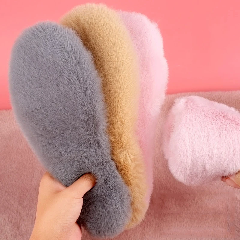 1 пара зимних термоподушечек для обуви, вставки для мужчин и женщин, спортивная обувь, плюшевая стелька, хлопковая стелька, стельки из искусственного кроличьего меха