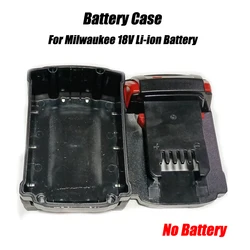 Caso Bateria Recarregável para Milwaukee, 18V Li-ion Battery, Shell Plástico, Baterias e Placa de Proteção Não Incluem