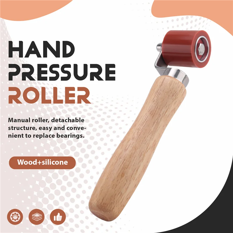 AY03-ручной прижимной ролик, силиконовый прижимной ролик 28 мм для кровельных инструментов из ПВХ/TPO/EPDM, инструменты для пола, сварочный инструмент