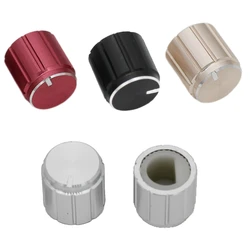 5pcs 10*10mm Aluminum Alloy Knob Potentiometer Control Knob Volume Switch Rotary Encoder Knobs for 6mm Diameter D-axis