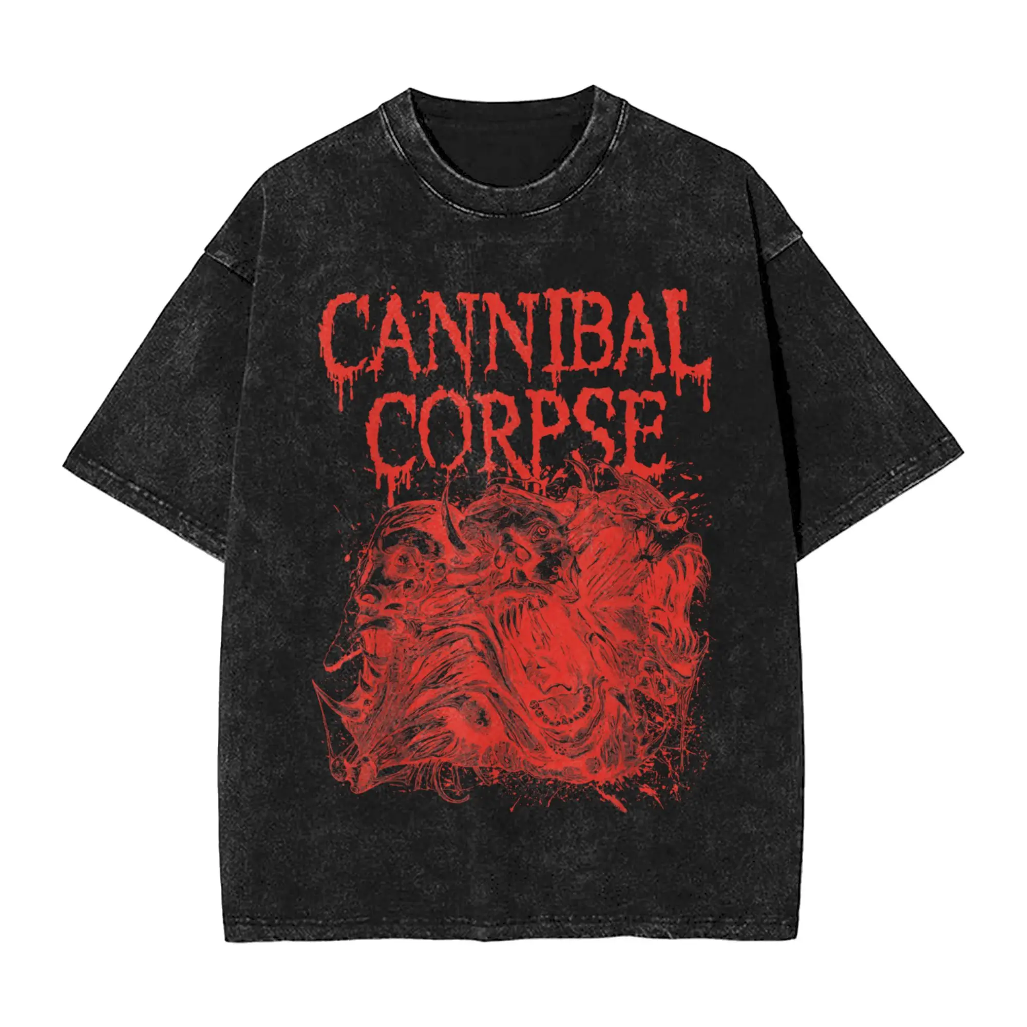 Camisetas Cannibal Corpse Gore Frenzy para hombre, Camiseta Vintage de algodón, camiseta con cuello redondo, camisetas clásicas de manga corta