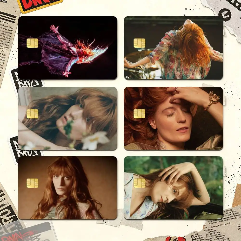 F-Florence Welch The Machine High Definition Matte PVC Film Tape | For Credit Card, Debit Card Stickers & Gift Decoration