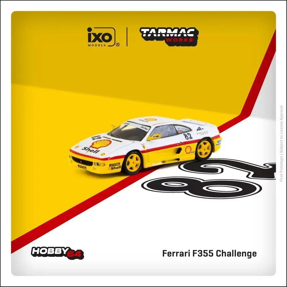 Prevendita TW 1:64 Ferrari F355 Challenge 1999 Collezione di modelli di auto pressofusi Giocattolo in miniatura Tarmac funziona