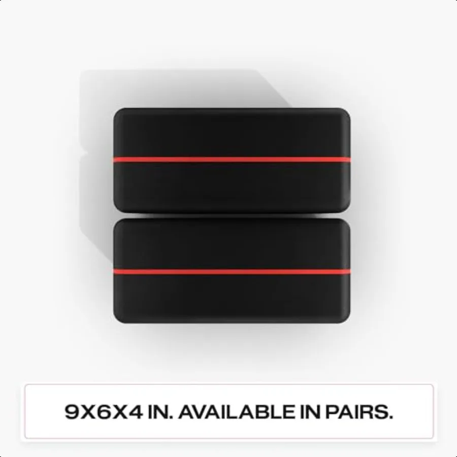 Peloton Yoga Block Bloques de yoga de espuma EVA premium disponibles en juego de dos con bordes curvos y accesorios de esquinas para principiantes y